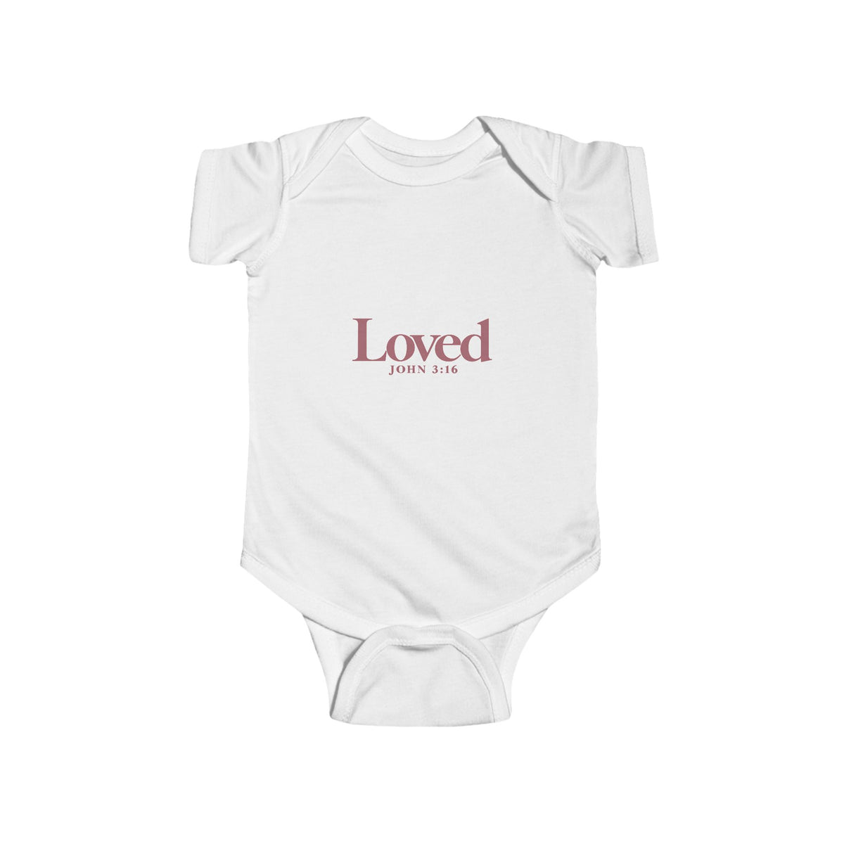 Loved John 3:16 Infant Onesie | Faith-Based Baby Gift