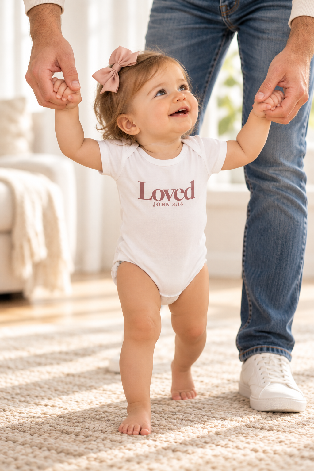 Loved John 3:16 Infant Onesie | Faith-Based Baby Gift